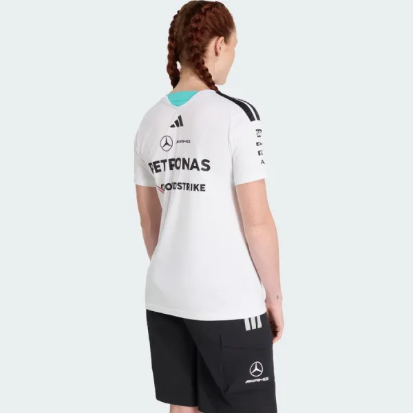 Áo Thun Nữ Adidas Mercedes-AMG Petronas Formula 1 Team Driver KF0163 TShirt Màu Trắng Size M