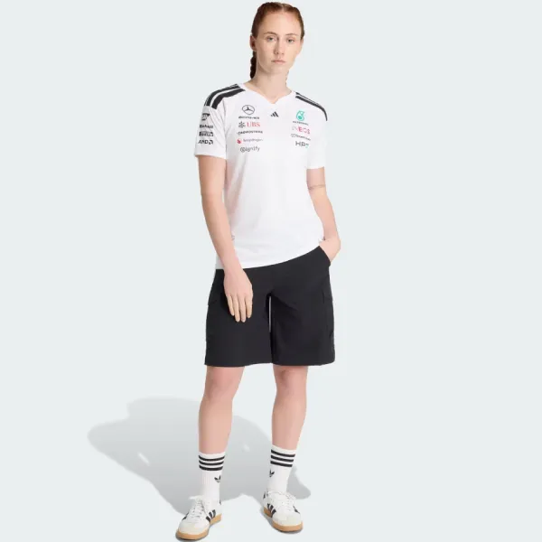 Áo Thun Nữ Adidas Mercedes-AMG Petronas Formula 1 Team Driver KF0163 TShirt Màu Trắng Size M