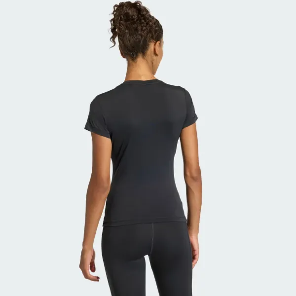 Áo Thun Nữ Adidas PrimeLift Essentials Contour Training KD0108 TShirt Màu Đen Size XS