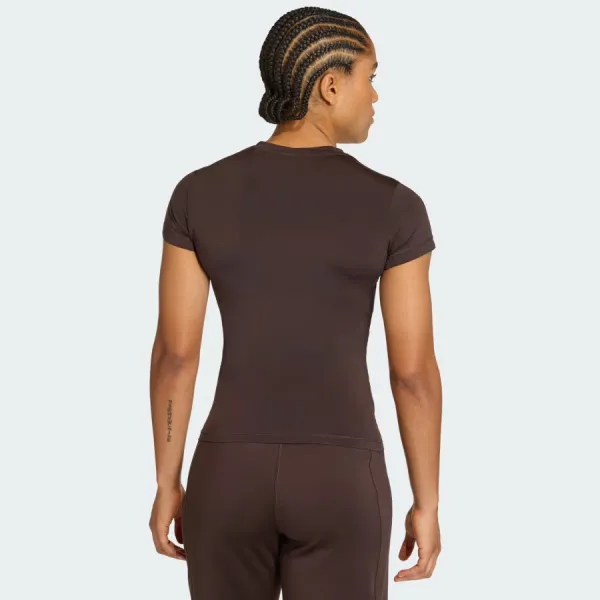 Áo Thun Nữ Adidas PrimeLift Essentials Contour Training KD0114 TShirt Màu Nâu Size XS