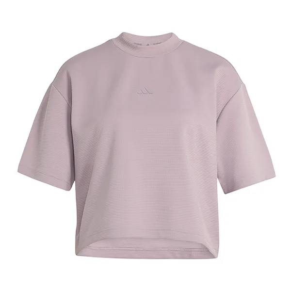 Áo Thun Nữ Adidas Waffle Yoga Motion KD2706 Màu Tím Size S