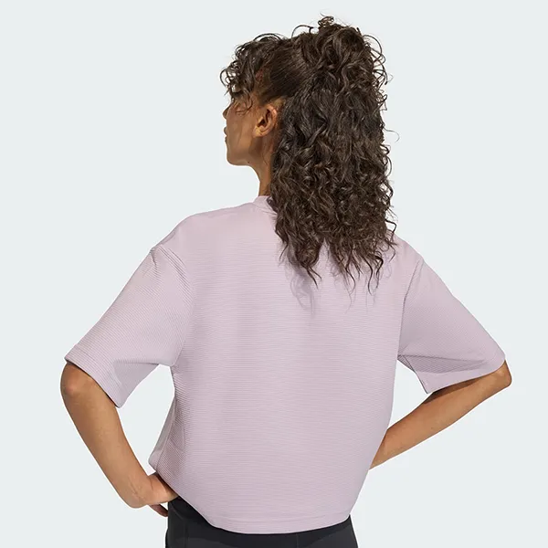 Áo Thun Nữ Adidas Waffle Yoga Motion KD2706 Màu Tím Size S