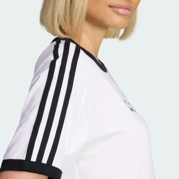 Áo Thun Nữ Adidas White Linear Tee T-Shirt KC9012 Màu Trắng Size 2XS