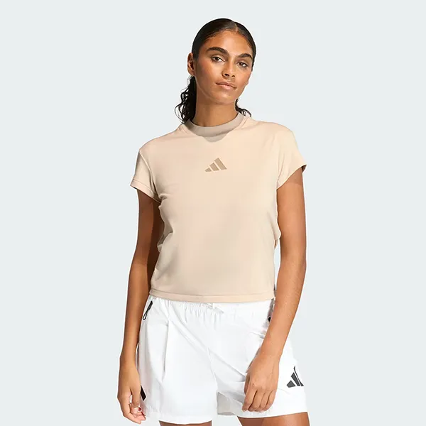 Áo Thun Nữ Adidas Z.N.E. T-Shirt KC7740 Màu Be Size M