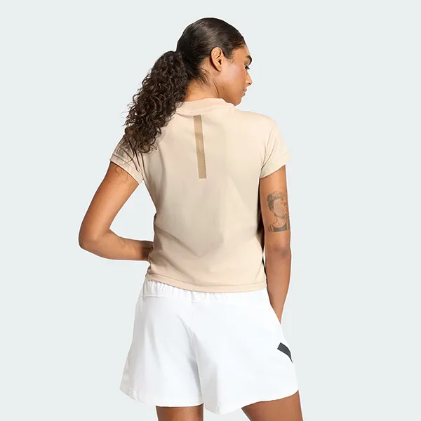 Áo Thun Nữ Adidas Z.N.E. T-Shirt KC7740 Màu Be Size M