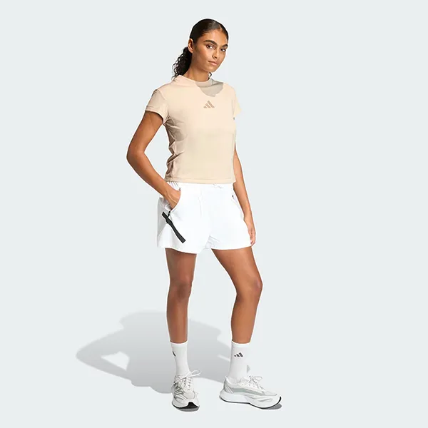Áo Thun Nữ Adidas Z.N.E. T-Shirt KC7740 Màu Be Size M