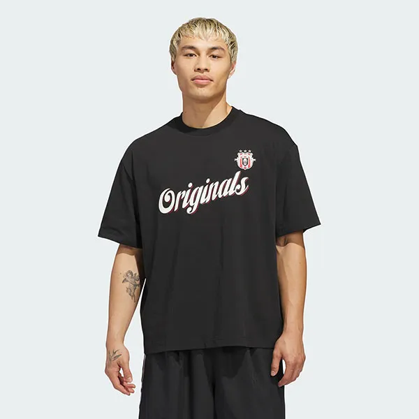 Áo Thun Unisex Adidas Originals Basketball Team JZ7788 Màu Đen Size XS