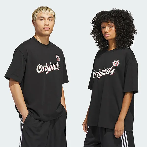 Áo Thun Unisex Adidas Originals Basketball Team JZ7788 Màu Đen Size XS