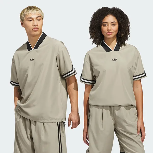 Áo Thun Unisex Adidas Originals Basketball Warm Up Top KA9350 Màu Nâu Nhạt Size M
