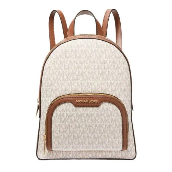 Balo Nữ Michael Kors MK Jaycee Medium Logo Backpack 35S2G8TB2B Màu Vanilla