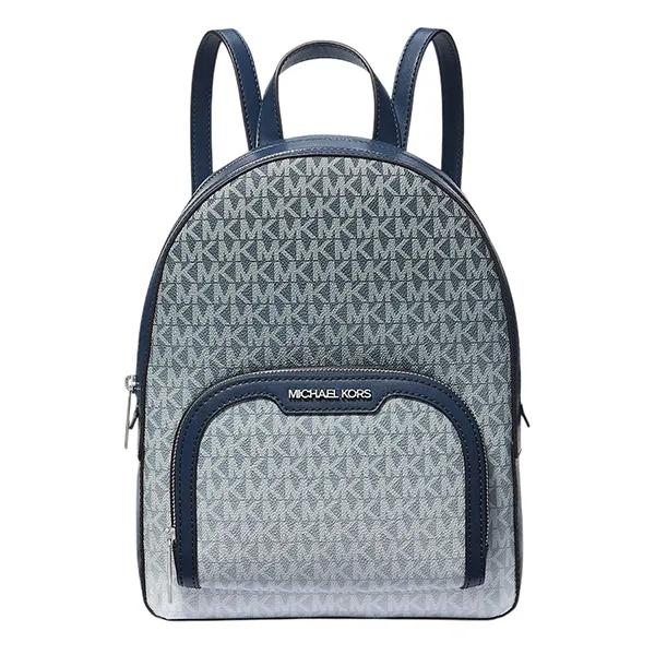 Balo Nữ Michael Kors MK Jaycee Medium Ombré Signature Logo Backpack 35R5S8TB8V Màu Xanh Đậm