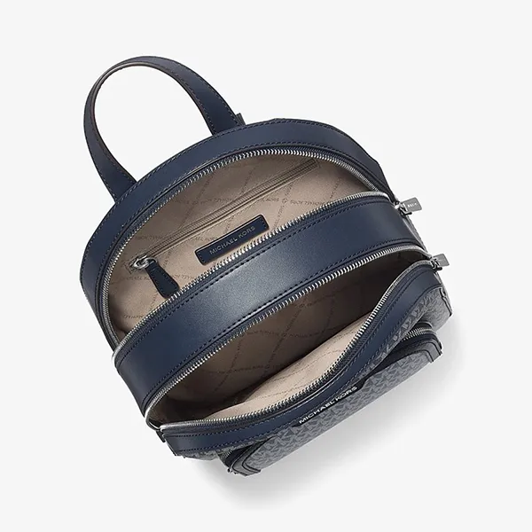 Balo Nữ Michael Kors MK Jaycee Medium Ombré Signature Logo Backpack 35R5S8TB8V Màu Xanh Đậm