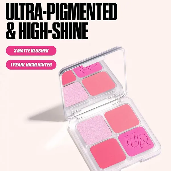 Bảng Phấn Mắt Huda Beauty Blush Filter Blurring Blushlighters Palette Tone Baby Pink