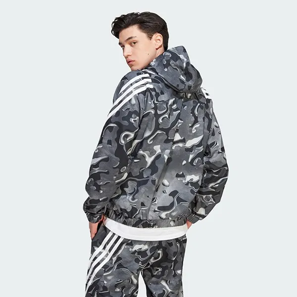 Bộ Quần Áo Nam Adidas Future Icons Allover Print IJ8843 Màu Xám Trắng Size XS (Form Âu)