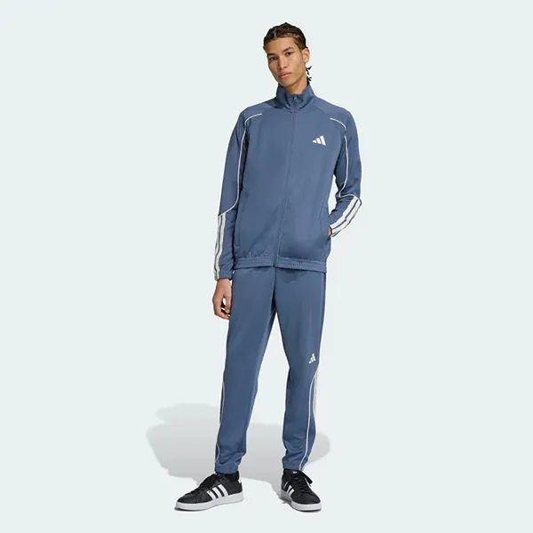 Bộ Quần Áo Nam Adidas Stadium 3-Stripe Tracksuit JX5529 Màu Xanh Blue Size S (Form Á)