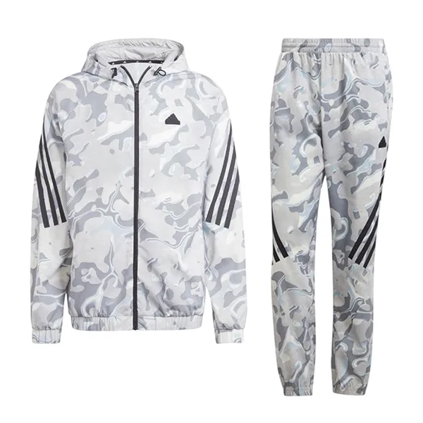 Bộ Quần Áo Nam Adidas Windbreaker IB6124 Màu Xám Size XS (Form Âu)
