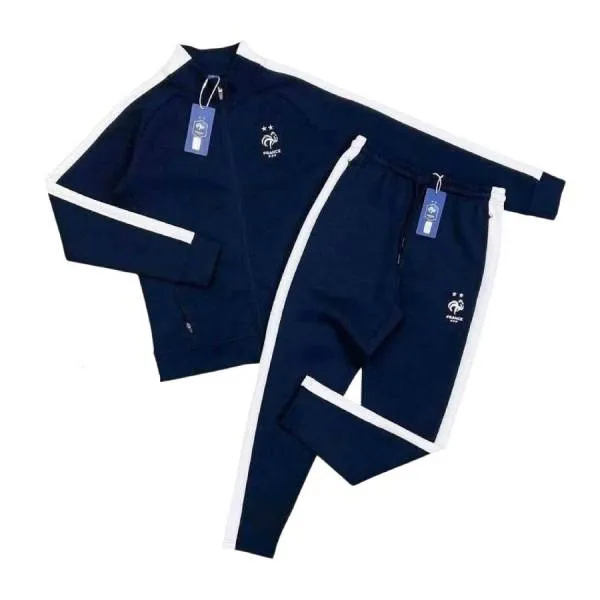 Bộ Thể Thao Nam Le Coq Sportif Tracksuit Màu Xanh Navy Size S (Form Á)