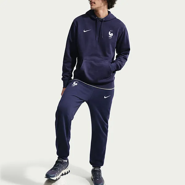 Bộ Thể Thao Nam Nike Football French Terry IB6292-498/ IB6301-498 Màu Xanh Đậm Size S (Form Âu)