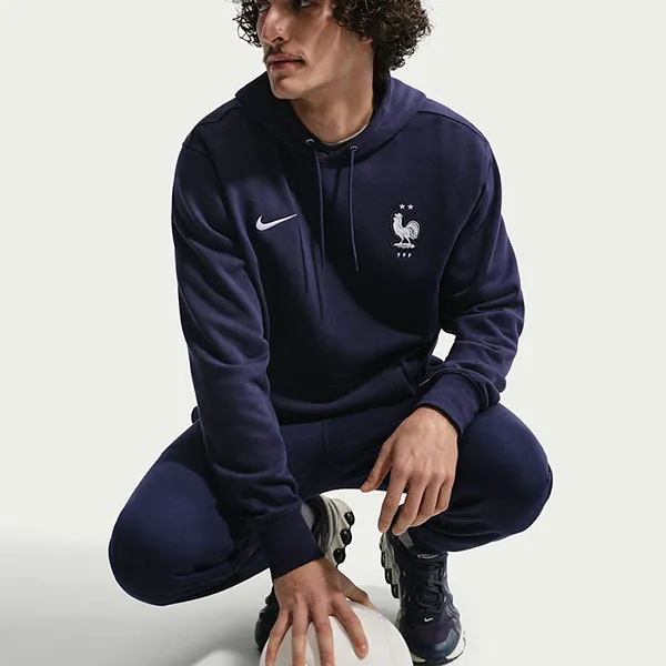 Bộ Thể Thao Nam Nike Football French Terry IB6292-498/ IB6301-498 Màu Xanh Đậm Size S (Form Âu)