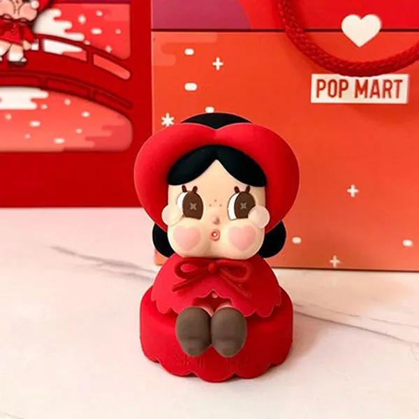 Búp Bê Pop Mart Exclusive Crybaby x SKII Figure Màu Đỏ