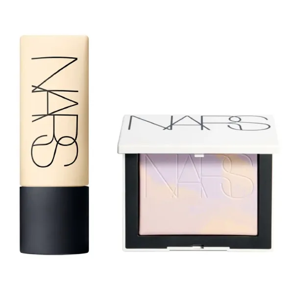 Combo Trang Điểm Nars Soft Matte Complete Foundation Tone L0 45ml + Light Reflecting Prismatic Powder Pressed Tone Constellation 10g