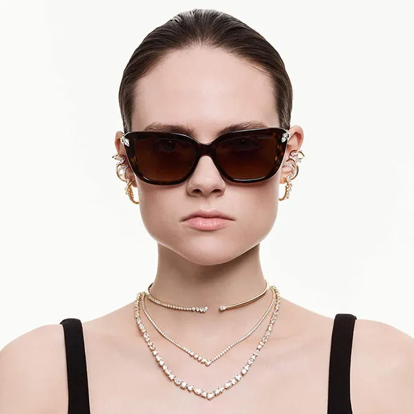 Dây Chuyền Nữ Swarovski Mesmera Necklace Mixed Cuts, White, 18K Gold Finish 5747931 Màu Vàng