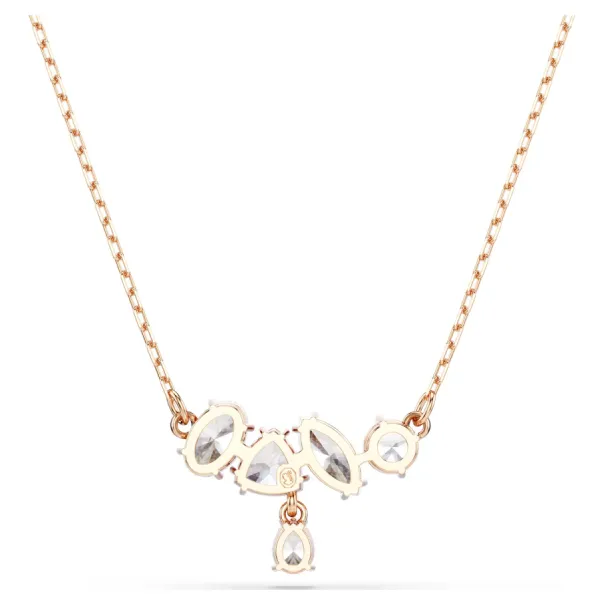 Dây Chuyền Nữ Swarovski Mesmera Necklace Mixed Cuts, White, 18K Rose Gold Finish 5747996 Màu Vàng Hồng