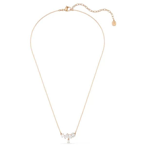 Dây Chuyền Nữ Swarovski Mesmera Necklace Mixed Cuts, White, 18K Rose Gold Finish 5747996 Màu Vàng Hồng