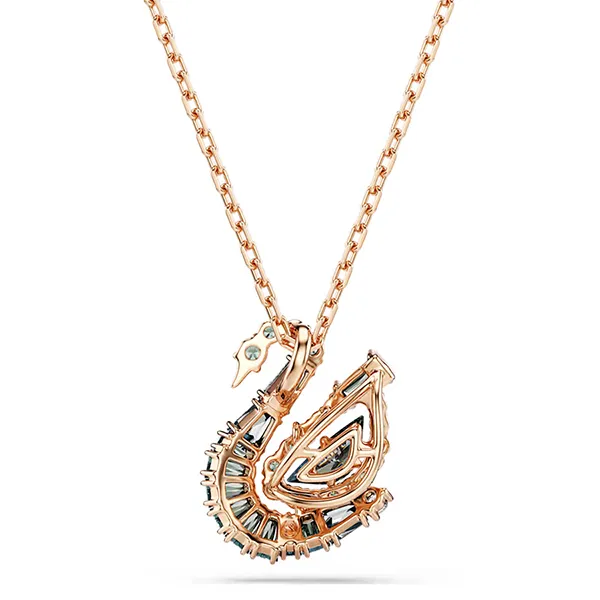 Dây Chuyền Nữ Swarovski Swan Pendant Mixed Cuts, Swan, Gray 5764882 Màu Vàng Hồng/Xám