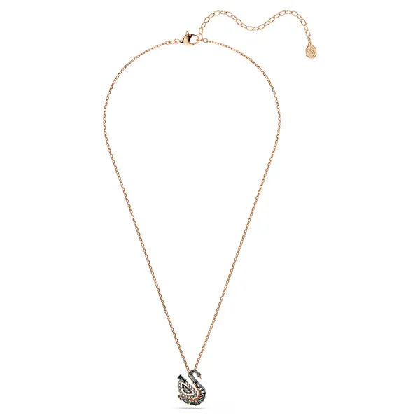 Dây Chuyền Nữ Swarovski Swan Pendant Mixed Cuts, Swan, Gray 5764882 Màu Vàng Hồng/Xám