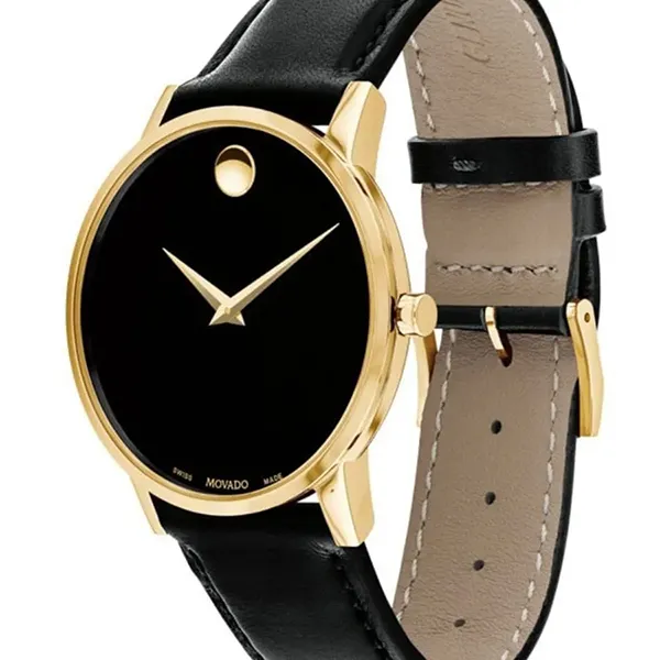 Đồng Hồ Nam Movado Museum Classic Men's Watch 40mm Màu Đen - Vàng