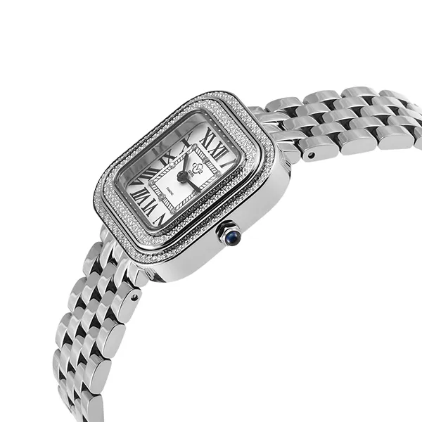 Đồng Hồ Nữ GV2 By Gevril Quartz Bellagio Diamond 12130B Màu Bạc