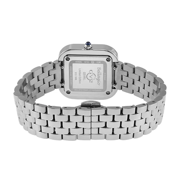 Đồng Hồ Nữ GV2 By Gevril Quartz Bellagio Diamond 12130B Màu Bạc