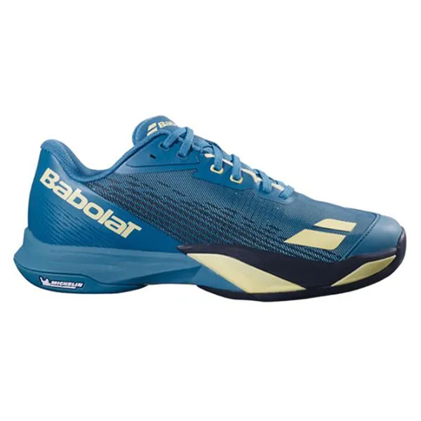 Giày Tennis/Pickleball Nam Babolat Jet Mach 4 All Court ‘Blue/Lime Yellow’ 30F26629B-4152 Màu Xanh Dương Đậm Size 40