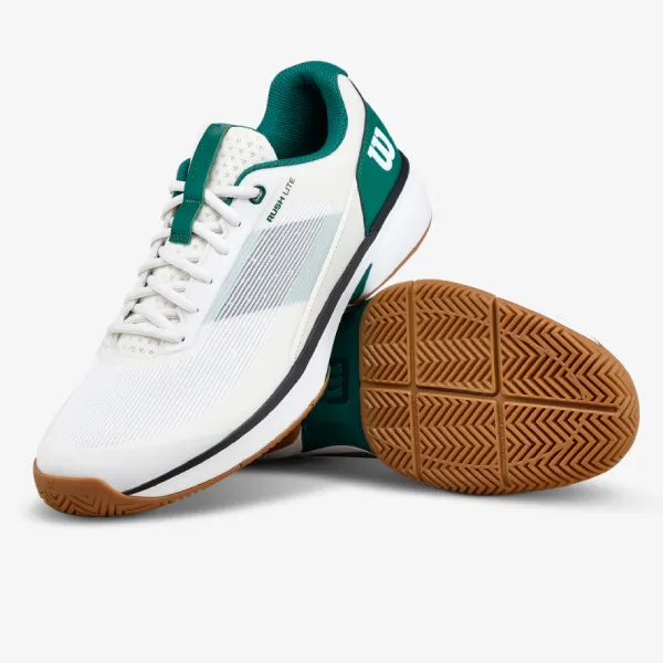 Giày Tennis/Pickleball Nam Wilson Rush Lite 5 White/Evergree WRS338570 Màu Trắng Size 40