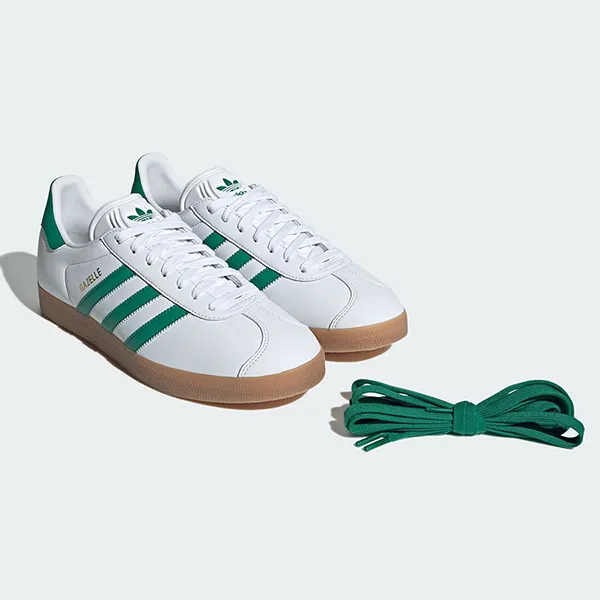Giày Thể Thao Adidas Originals Gazelle IH2216 Màu Trắng/Xanh Lá Size 36.5