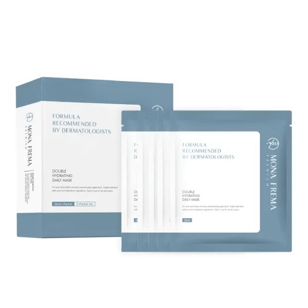 Hộp 5 Miếng Mặt Nạ Dưỡng Ẩm Chuyên Sâu Mona Frema Formula Recommended By Dermatologists Double Hydrating Daily Mask