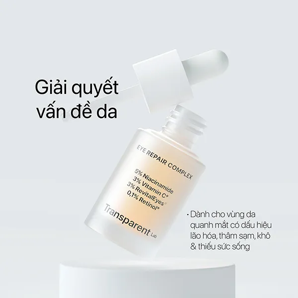 Huyết Thanh Tái Tạo Vùng Da Mắt Transparent Lab Eye Repair Complex 15ml