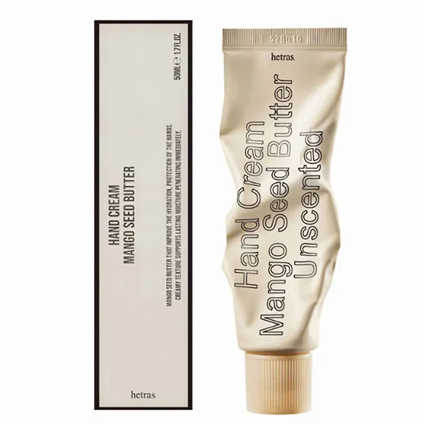 Kem Dưỡng Da Tay Hetras Mango Seed Butter Hand Cream Unscented 50ml