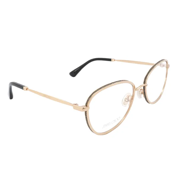 Kính Mắt Cận Nữ Jimmy Choo Demo Round Ladies Eyeglasses JC229 0RHL 54 Màu Vàng Hồng