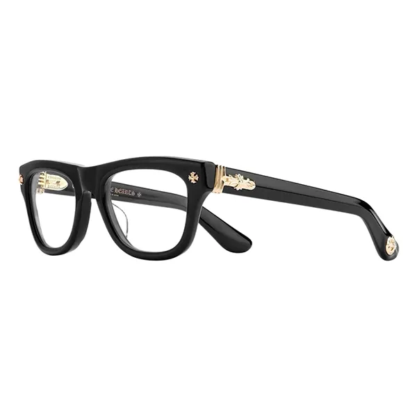 Kính Mát Chrome Hearts Trititsagain Black 18K Gold Plated Màu Đen - Vàng