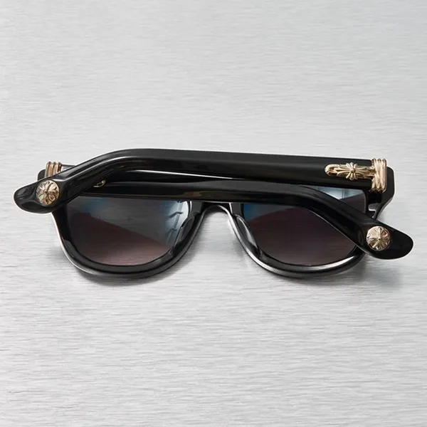 Kính Mát Chrome Hearts Trititsagain Black 18K Gold Plated Màu Đen - Vàng