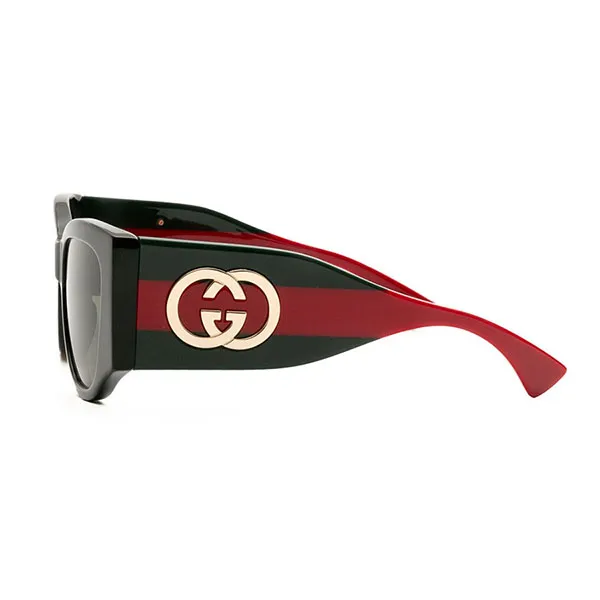 Kính Mát Nữ Gucci 2115S 001 5518 Sunglasses Màu Đen Đỏ