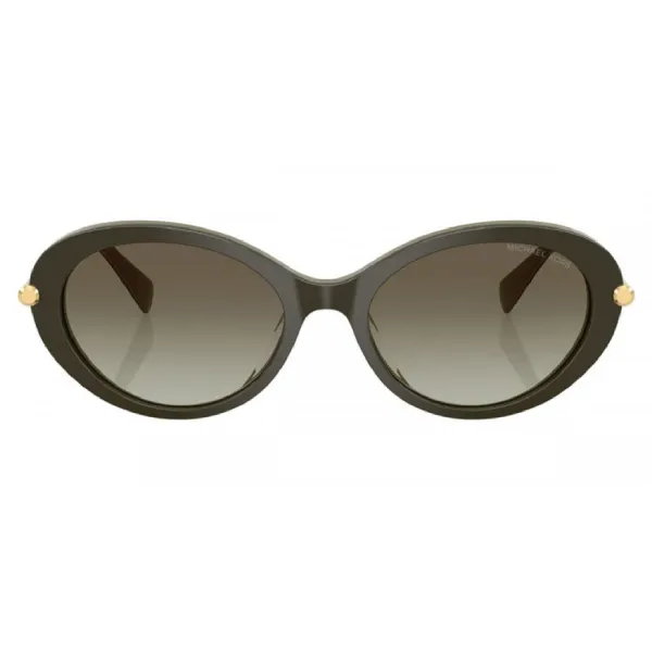 Kính Mát Nữ Michael Kors Rockaway Women's Green Oval Sunglasses MK2245U-40193M-53 Màu Xanh Rêu
