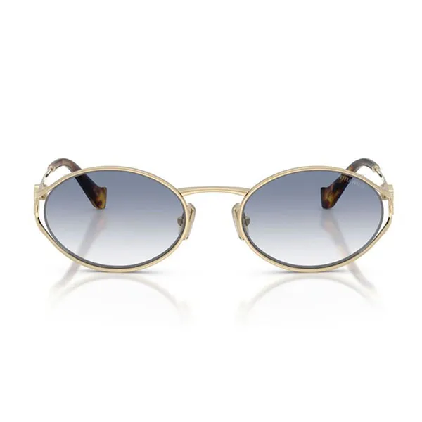 Kính Mát Nữ Miu Miu Sunglasses 0MU 52YS ZVN80O Pale Gold/ Gradient Light Blue Màu Vàng Xanh