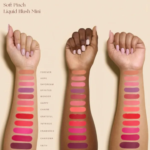 Má Hồng Dạng Kem Rare Beauty Soft Pinch Liquid Blush Forever Màu Nude Ấm Mini 3.2ml