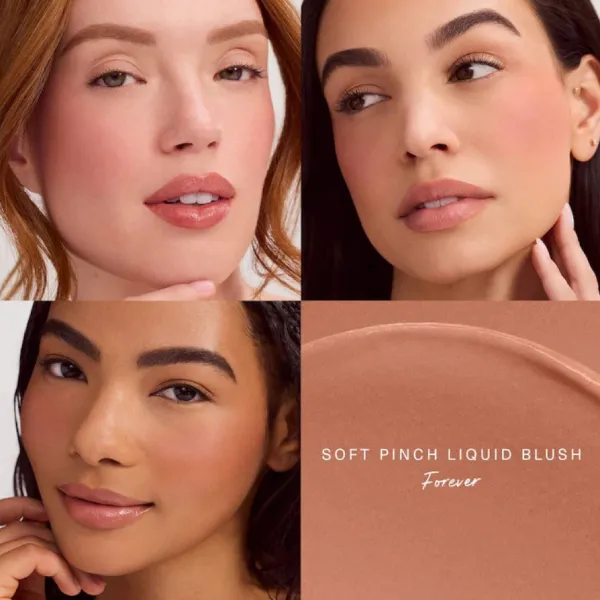 Má Hồng Dạng Kem Rare Beauty Soft Pinch Liquid Blush Forever Màu Nude Ấm Mini 3.2ml