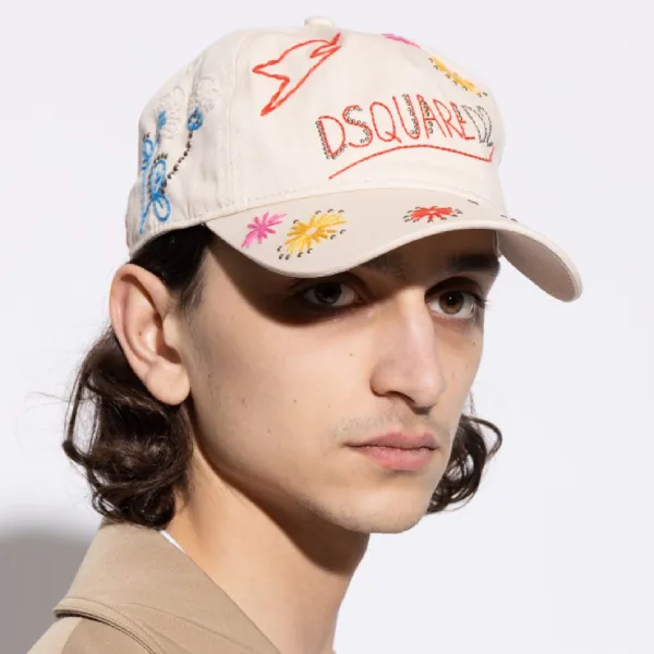 Mũ Dsquared2 Baseball Cap BCM0992 05C03957 5133 Màu Kem