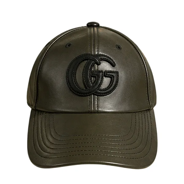 Mũ Gucci Double G Leather Baseball Cap Bleu 432252 4HBGA 1000 Màu Xanh Rêu Size S