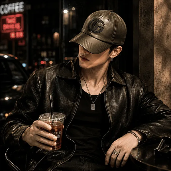 Mũ Gucci Double G Leather Baseball Cap Bleu 432252 4HBGA 1000 Màu Xanh Rêu Size S